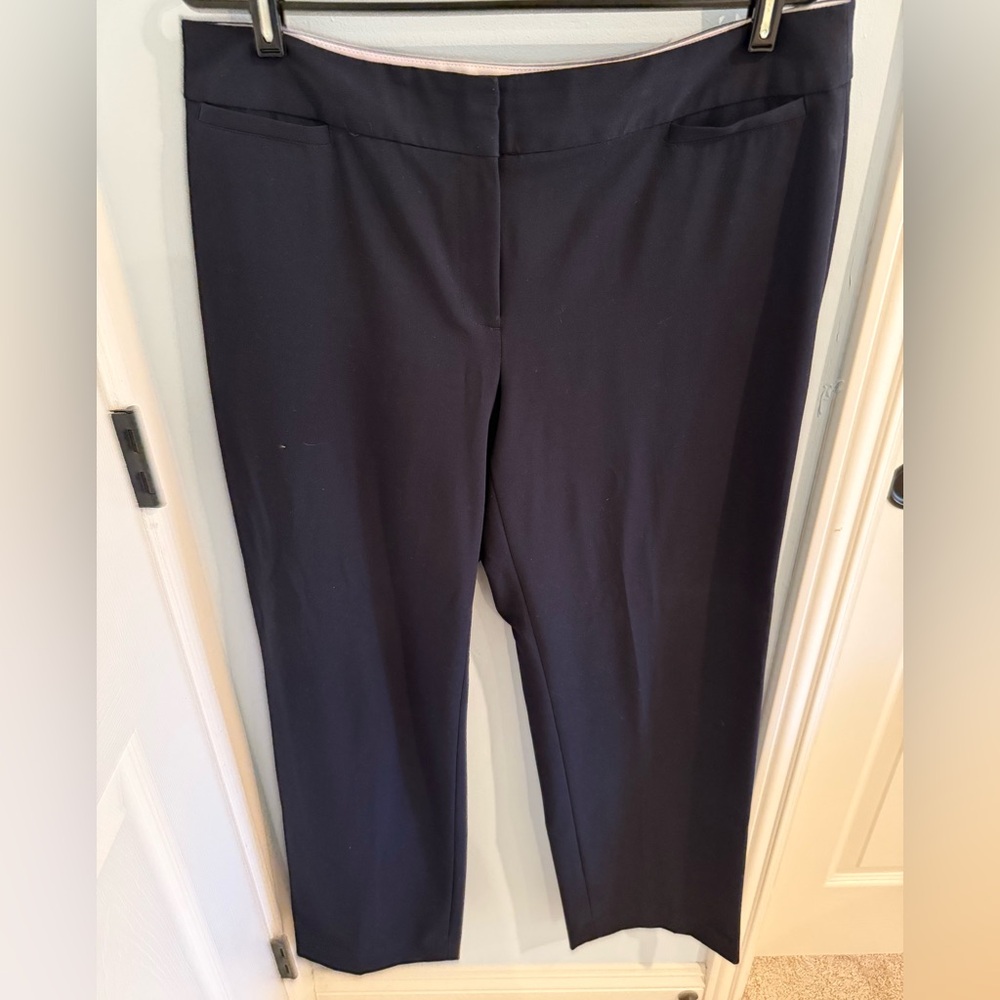 Liz Claiborne Navy Tailored Trousers
